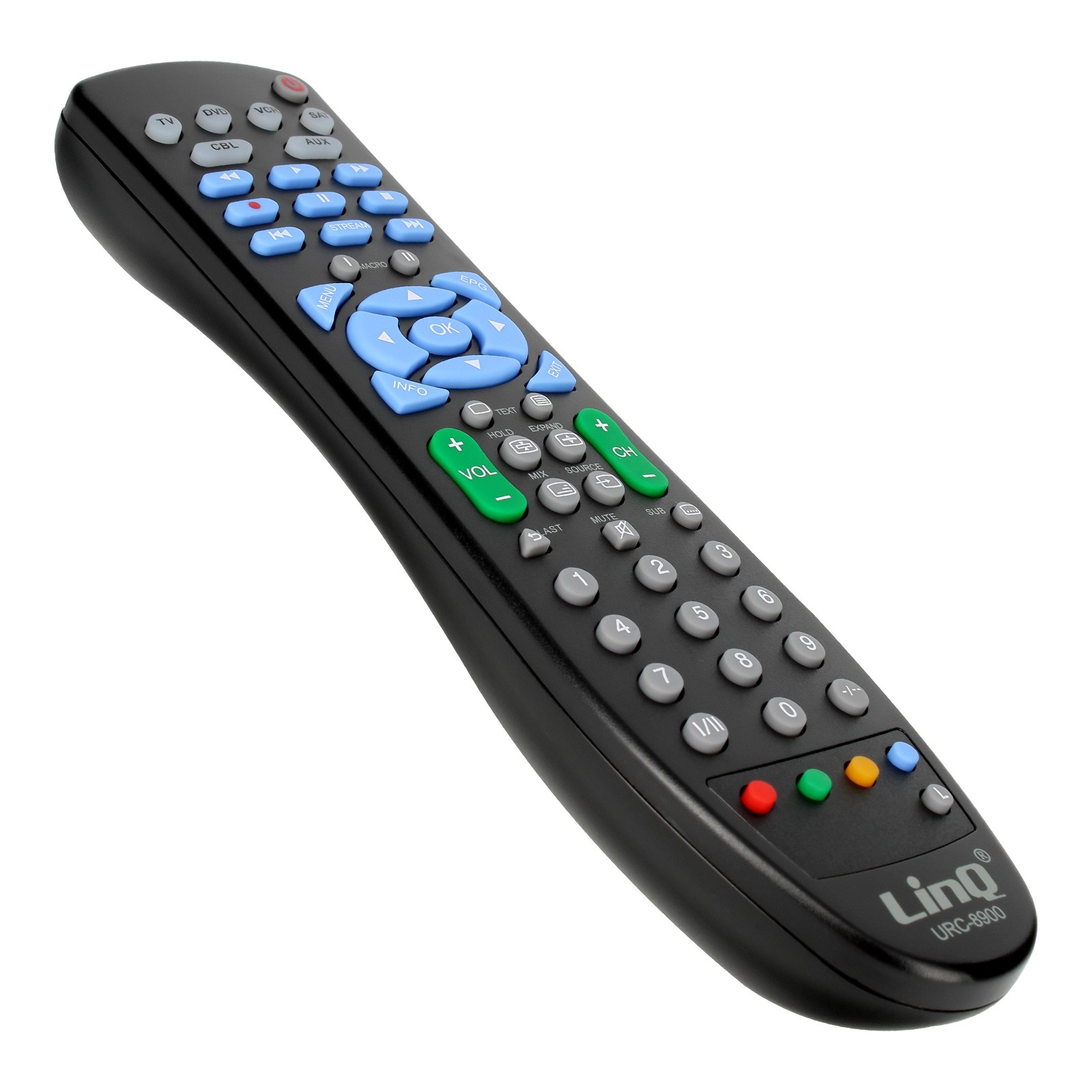Télécommande universelle TV satellite DVD LinQ avec émetteur 10m