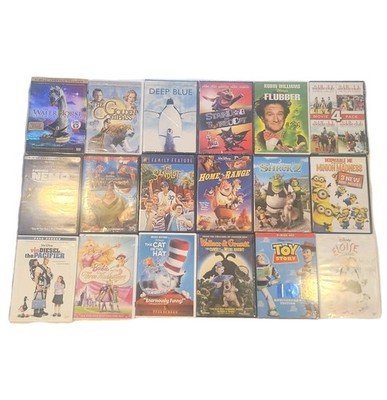 Family Kids Movie DVD Lot 18x Disney Pixar Shrek Toy Story Sandlot Nemo Minions