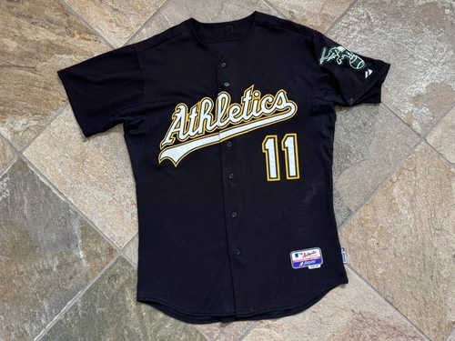 New ListingVintage Oakland Athletics Tony DeFrancesco Game Worn Majestic Baseball Jersey 46