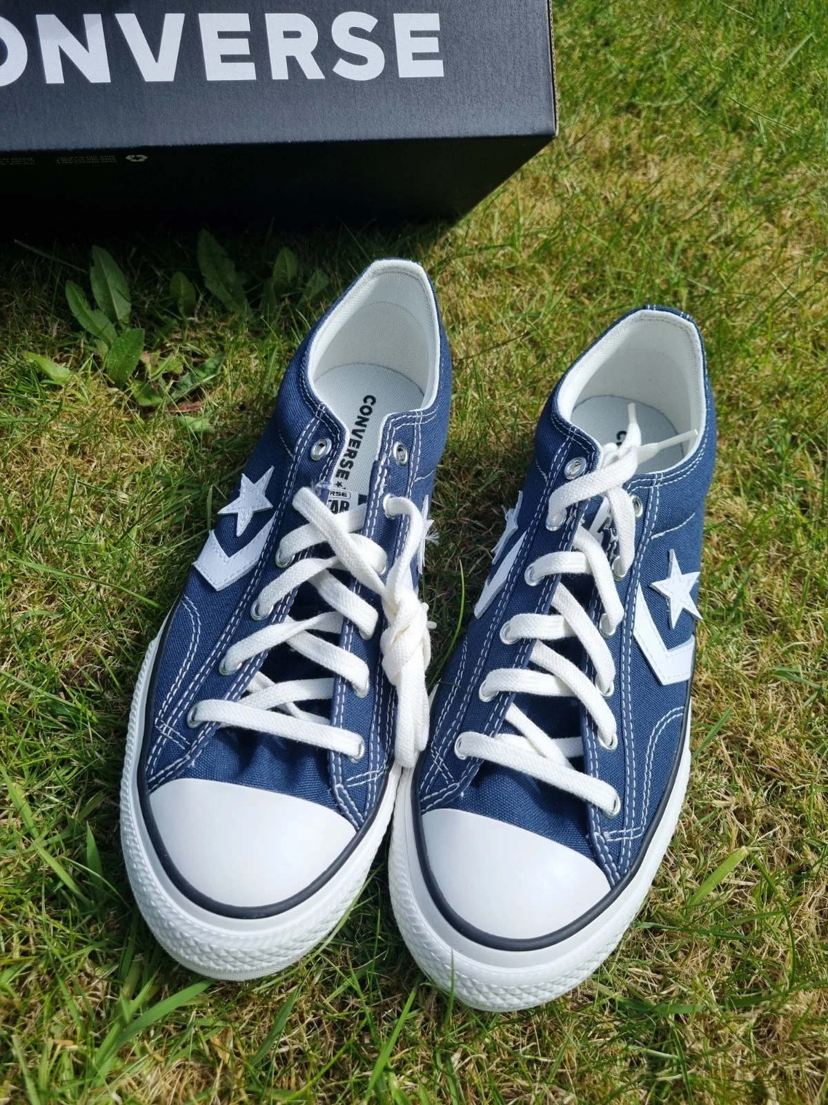 BNIBConverse All Star Blue / White Canvas Plimsolls Size UK 5.