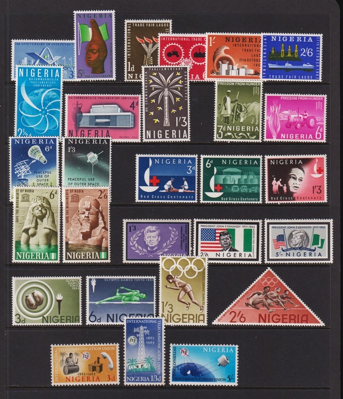 Nigeria - Early Independence sets, MNH, cat. $ 24.50