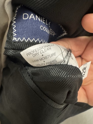 Tuta Daniel Cremieux Collection X Loro Piana spessa spilla a righe lana taglia 42 R - Foto 15 di 15