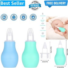 2 Packs Baby Nasal Aspirator, Baby Nose Sucker Nose Cleaner Babys Nasal Clean...