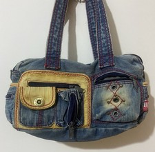 Ricambi Diesel vintage multitasche, rara borsa denim misura grande