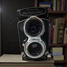 Vintage Minolta Autocord TLR Camera Optiper-MXS Rokkor 75mm f3.5 Untested Japan