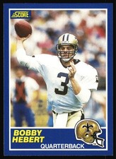 1989 Score Bobby Hebert #46 New Orleans Saints