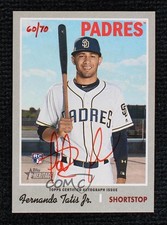 2019 Heritage High Number Real One Red Ink 60/70 Fernando Tatis Jr Auto 1k3x