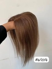High Quality European Human Hair Topper - Silk Base - Remy Hair - Natural.  