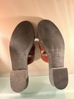Women’s Open Toe Slip On Sandals, Leather Craft By Premiere, Brown Buckle, Sz 6 — photo 10
