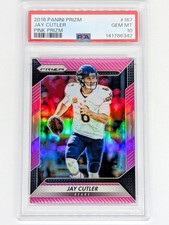 2016 Panini Prizm Pink Prizm #167 Jay Cutler PSA 10 Chicago Bears SP POP 1