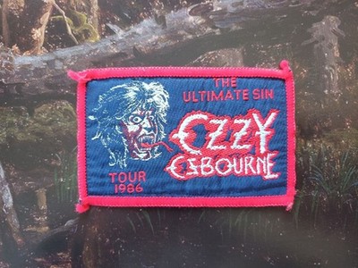 Ozzy Osbourne ''Ultimate Sin'' Vintage Patch Heavy Metal Kutte Black Sabbath