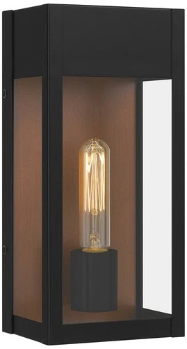 Quoizel Maren 13" High Matte Black Outdoor Wall Light - Picture 2 of 7