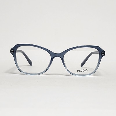 MODO 6538 Women's Handmade Geometric Glasses in Blue Crystal | 51mm