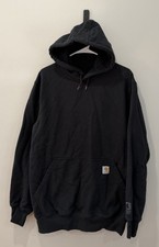 Carhartt Rain Defender Hoodie Sweatshirt Mens Medium Black 100615 001