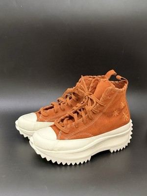 CONVERSE Run Star Hike Platform High Embroidered Floral Amber Women s Size 6.5