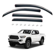 in-Channel Rain Guards Compatible with 2016-2023 Tacoma Double Cab In-Channel