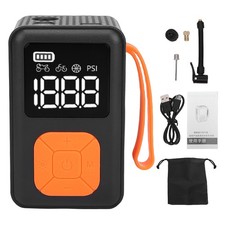 Digital Tire Inflator Air Pump With Pressure Indicator LED Light For Car HIMT