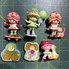 Strawberry Shortcake Mini Figures Lot PVC Vintage 1980s Cabbage Patch Erasers