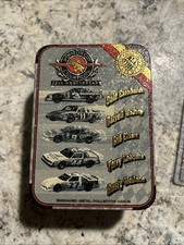 Winston Cup Champions 1995 25th Anniversary Embossed Metal Collector Cards & Tin