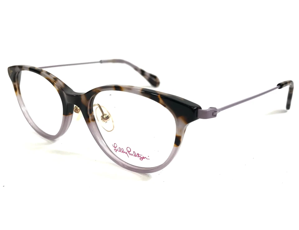 Monturas de gafas para niños Lilly Pulitzer Neeli BT púrpura ojo de gato tortuga 47-16-130 Foto 4 de 4