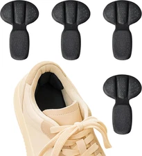 Back of Heel Cushion Pads, 4Pcs Mesh Adhesive Heel Grips Inserts for Boots, Loos