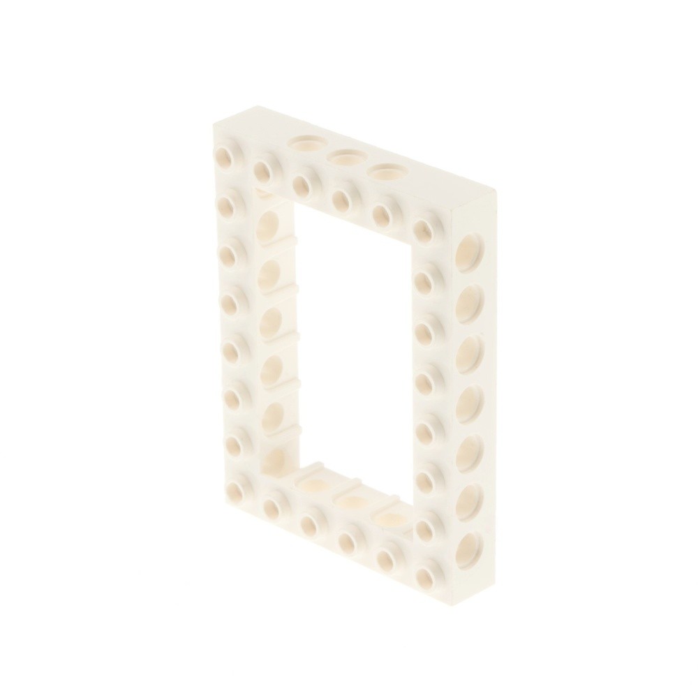 1X Lego Technic Building Brick Frame 6X8 Cream White Hole Beam 1680 40345 32532