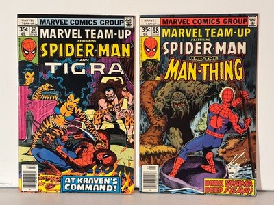 MARVEL TEAM-UP 67 and 68 - 1978 - VF/NM - Chris Claremont - John Byrne