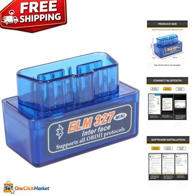 Compact Car Code Reader - Reliable Bluetooth Scanner for Vehicle Diagnostics