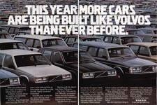1985 Volvo 760 740 Vintage Print Ad 2 Pages