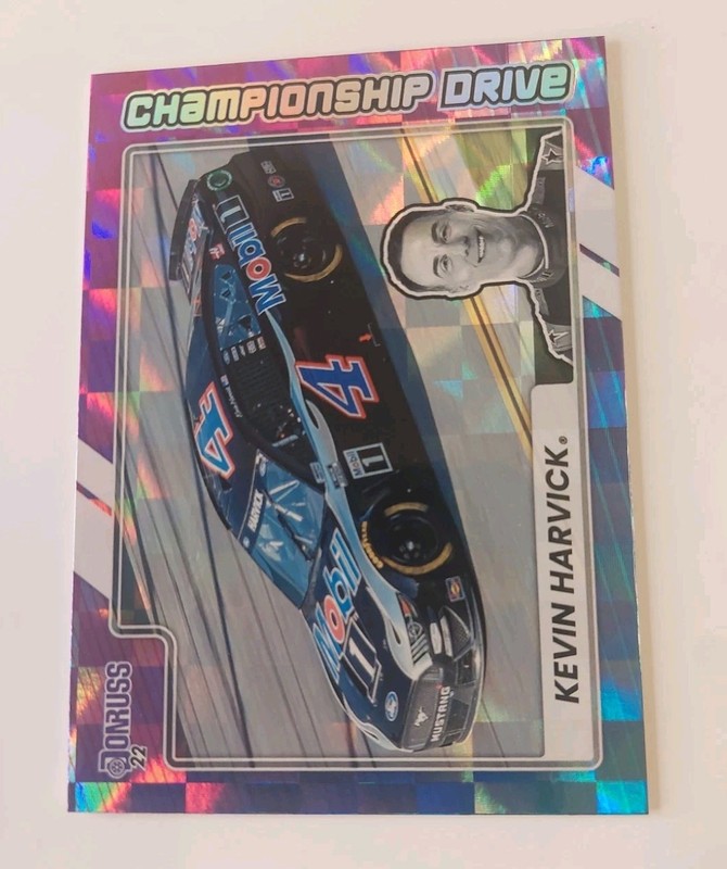 2022 Donruss Racing Championship Drive #4 Kevin Harvick Checkered Parallel