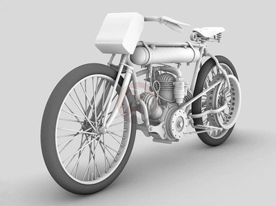 Cix Models 1/6 Anzani 3-Cylinder Board Track Racer Motorcycle