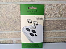 Kate Spade Aluminum Ring HD Lens Protectors Apple iPhone 15 / 15 Pro Max NEW 