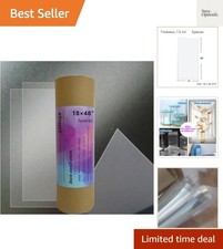 Clear Craft Plastic Sheets, Blank Stencil 18" x 48" 5 Strong and Flexible Tra...