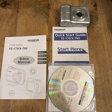 Olympus FE-170 Digital Camera 6MP Tested AF 3 x Optical Zoom