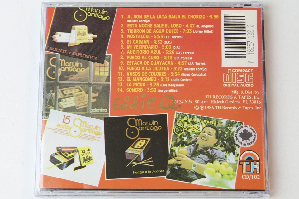 Marvin Santiago – Exitos Volumen 1 by Marvin Santiago (CD-1986) TH-CD102 Foto 4 de 4