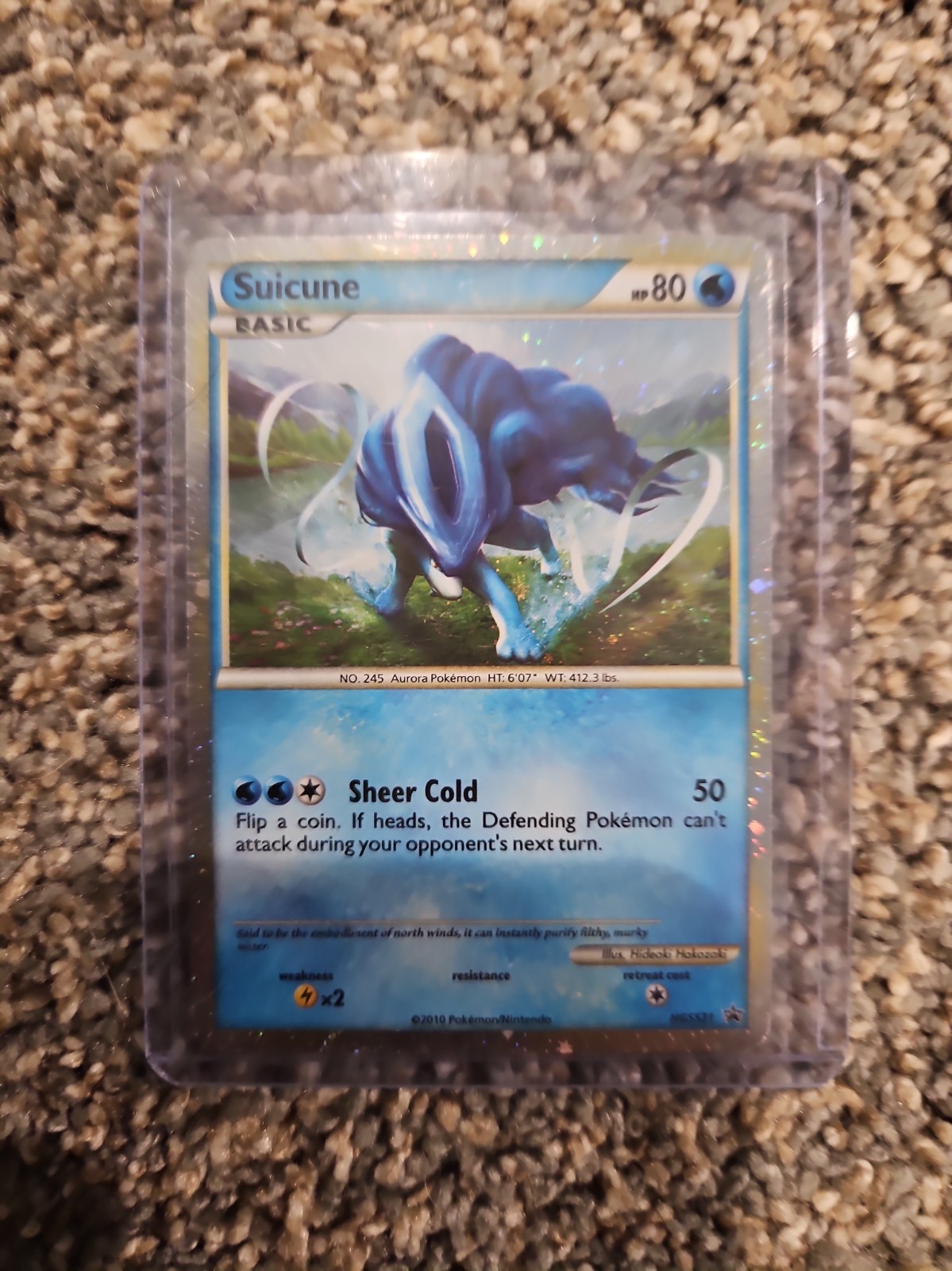 Pokémon TCG Suicune HGSS21 Black Star Promo Holo NM-