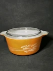 Vintage Pyrex  #474-B 1.5 Liter Autumn Harvest Wheat Casserole Dish w/ Lid