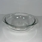 Vintage Pyrex Clear Glass Casserole Baking Dish #024 Ovenware 2 Quart No Lid