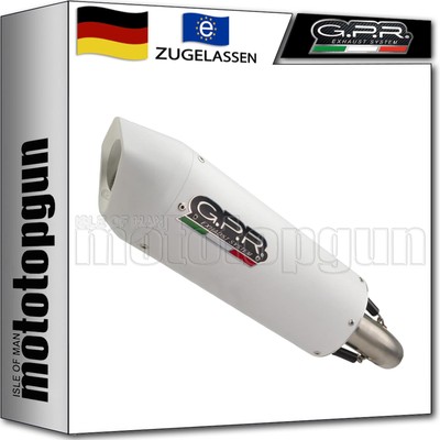 auspuff zugelassen alu weiss gpr fur ktm rc 125 2021 21 2022 22 2023 23 2024 24