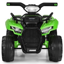 Honeyjoy 6V Kids ATV Quad Electric Ride On Car Toy Toddler w/MP3 LED Light Green