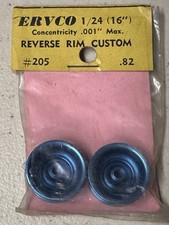 ERVCO 205 1/24 Scale 1 Pair Of Reverse Rim Custom In Blue NOS