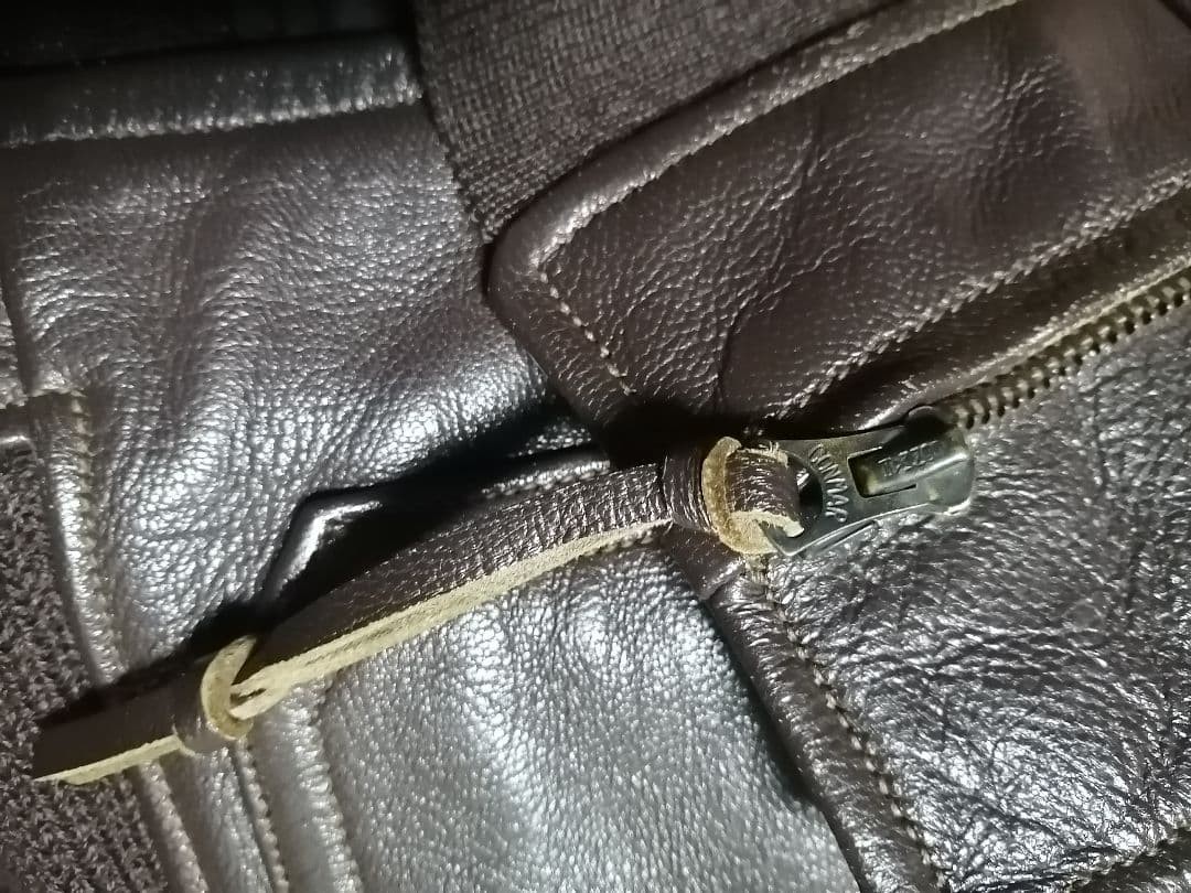 [Size 38 Short Length Genuine Leather] Rare Real McCoy's G-1 Leather #0915 image 9