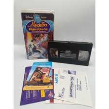Disney Aladdin and the King of Thieves VHS Robin Williams Clamshell Inserts 1996