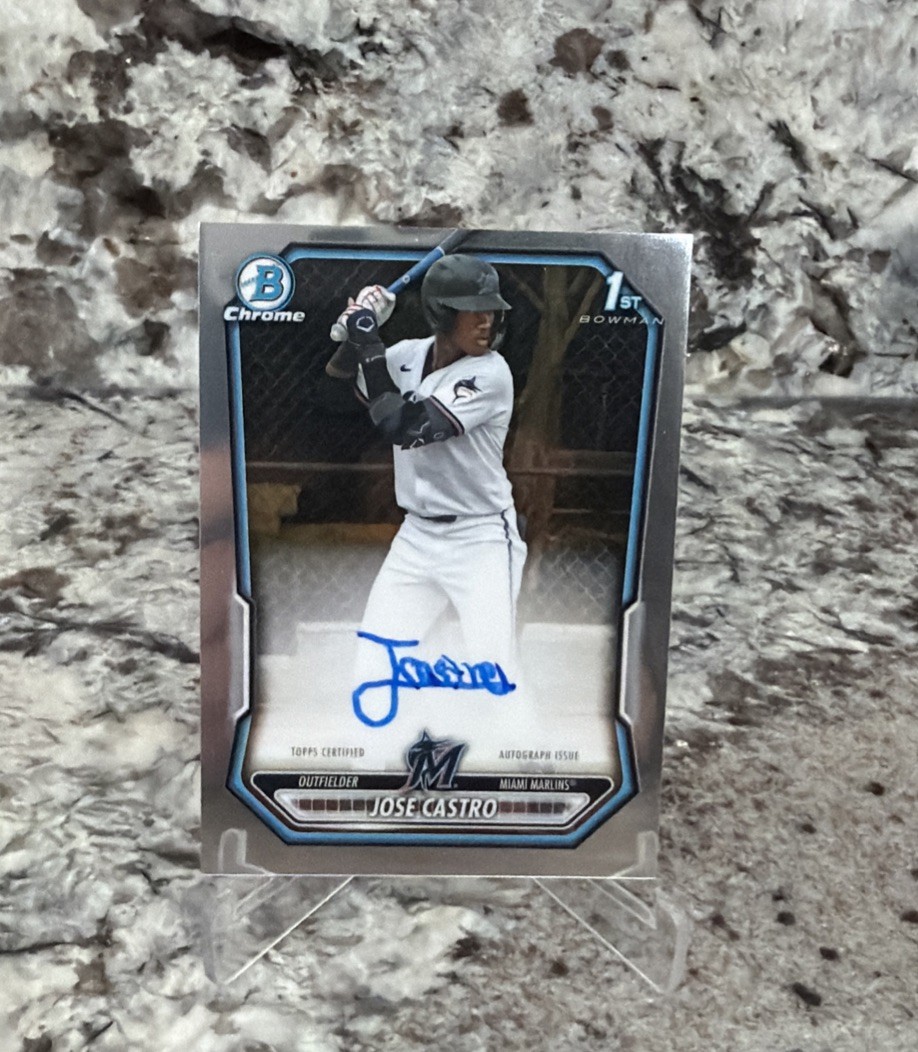 Topps Bowman Chrome 2026 Jose Castro Miami Marlins 1st Bowman Auto #CPA-JCA
