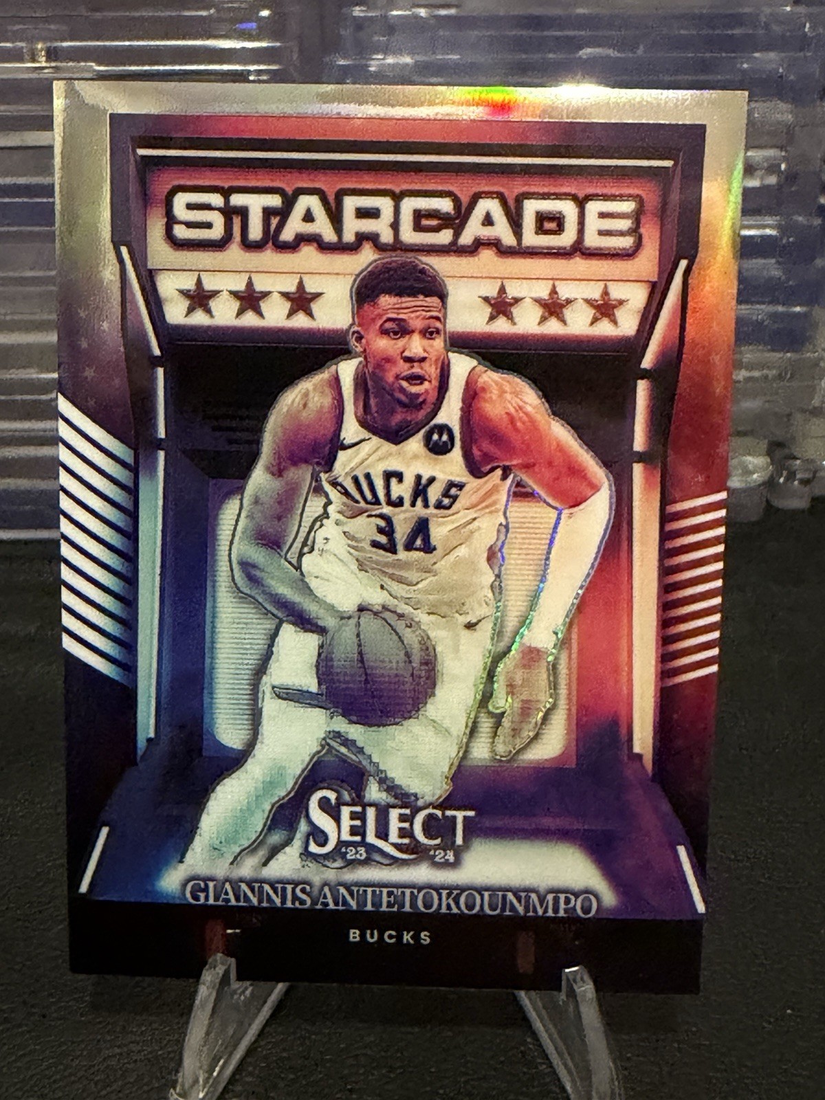 2023-24 Panini Select - Starcade Giannis Antetokounmpo #19 Refractor SSP