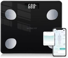 NUTRI FIT Digital Bathroom Scale Body Weight Bath Scale Accurate Watching NEW US