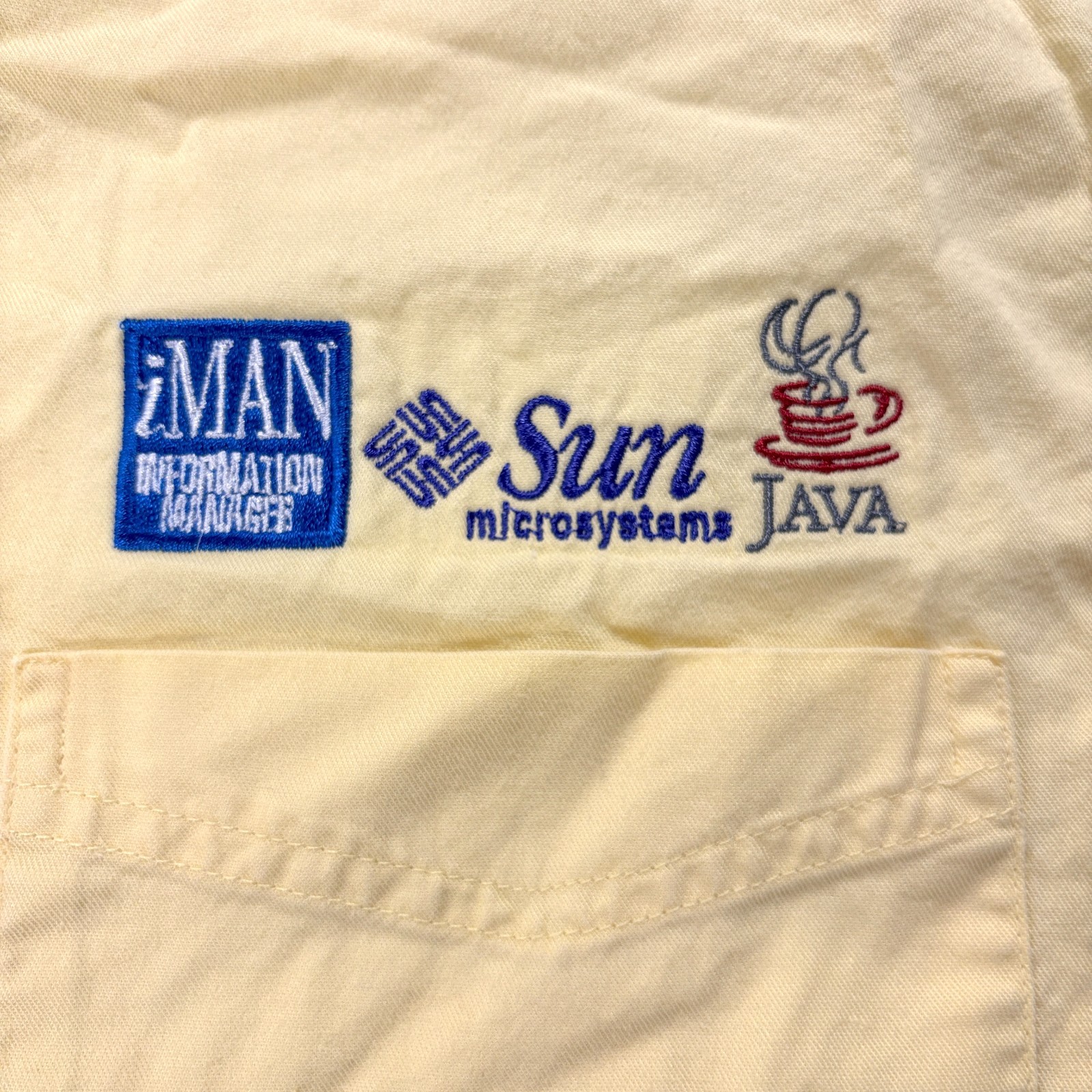 Vintage Java Sun Microsystems Button Down Shirt Y… - image 2
