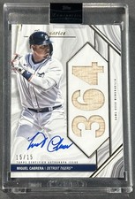 2022 Topps Luminaries Home Run Kings Miguel Cabrera Auto Relic 15/15 Sealed