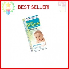MYLICON Infants Gas Relief Drops for Infants and Babies, Dye Free Formula, 1 Flu