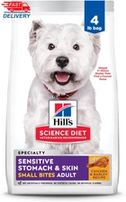 Sensitive Stomach & Skin, Adult 1-6, Stomach & Skin Sensitivity Support 4 Lb Bag